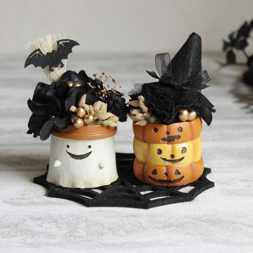 ちょこんと可愛い♩ おばけとかぼちゃのハロウィン飾り