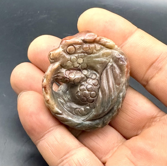 激レア 宝石質珪化木ドラゴン ネックレス・ペンダント ケンちゃんの 