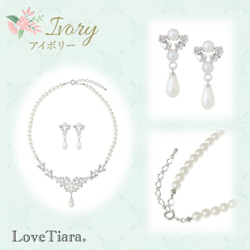 クラシカルパールネックレス＆イヤリング/ピアス PN-28|結婚式