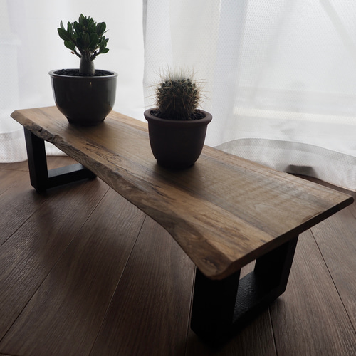 天然　1枚板　ミニテーブル　飾り台 天然1枚板ミニテーブル飾り台