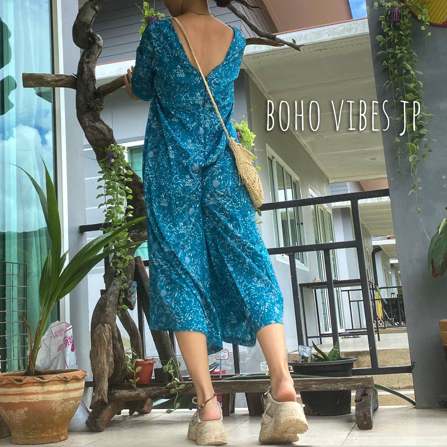 オールドシルクサリー◎オールインワンサロペット SER.15