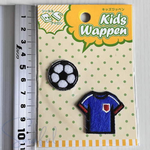 キッズワッペン Kids Wappen サッカーB サッカーボール
