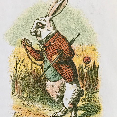 不思議の国のアリス」【白ウサギ(時計)】ゴールド ハットピン