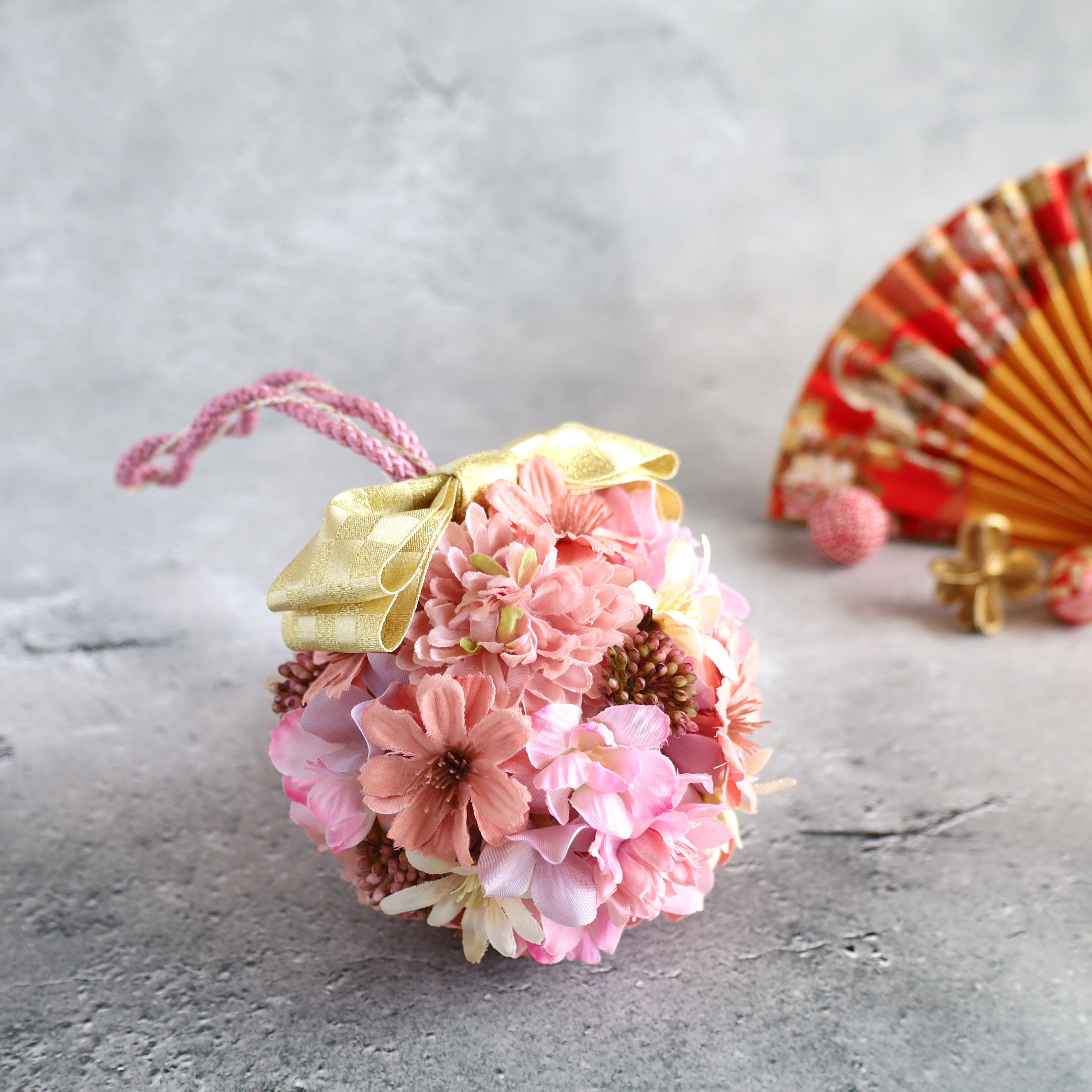 ❁てまりぶ～け　P❁　ひな祭り　七五三　753　前撮り　フォトアイテム　ハーフ成人式　ボールブーケ　和装　和装小物　3歳