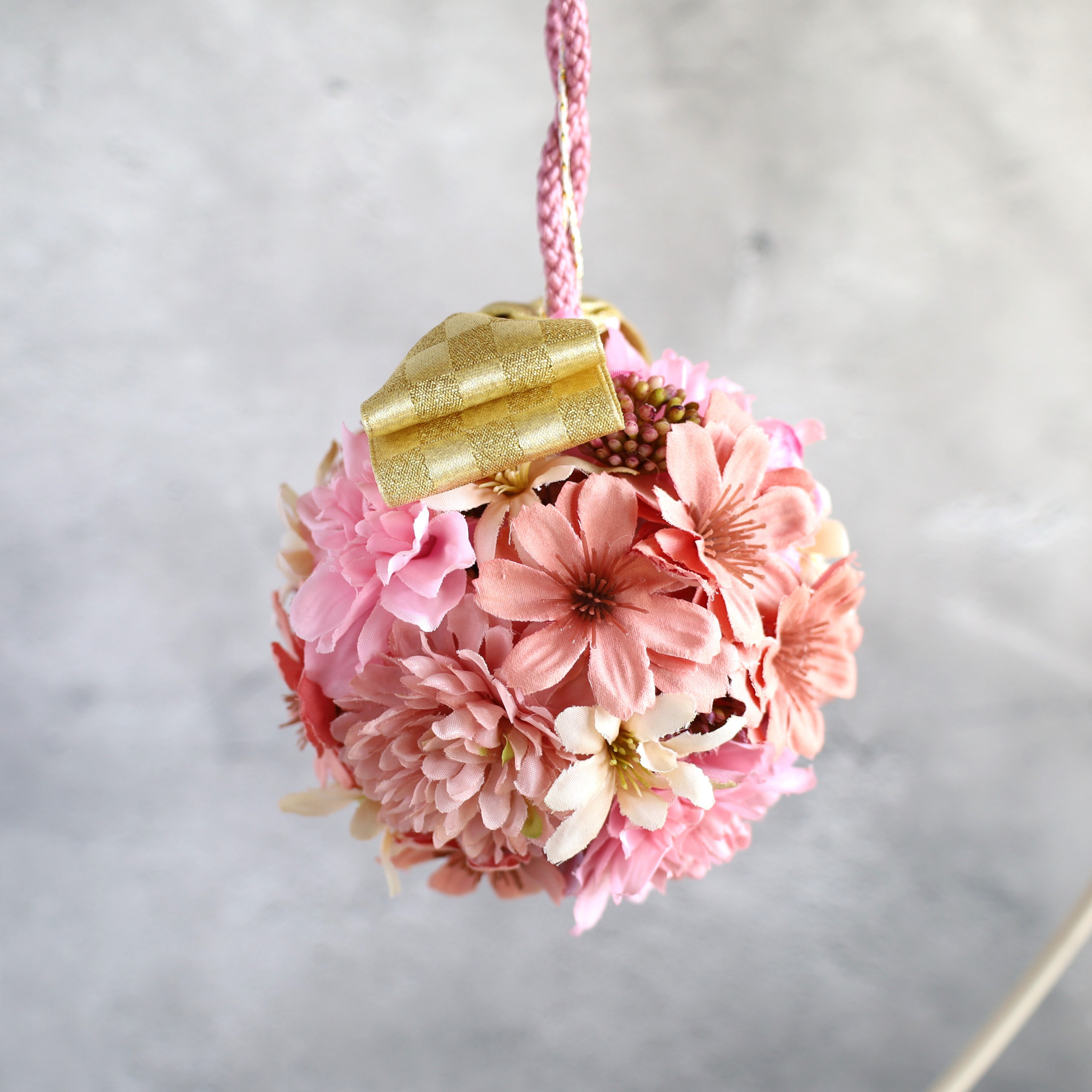 ❁てまりぶ～け　P❁　ひな祭り　七五三　753　前撮り　フォトアイテム　ハーフ成人式　ボールブーケ　和装　和装小物　3歳