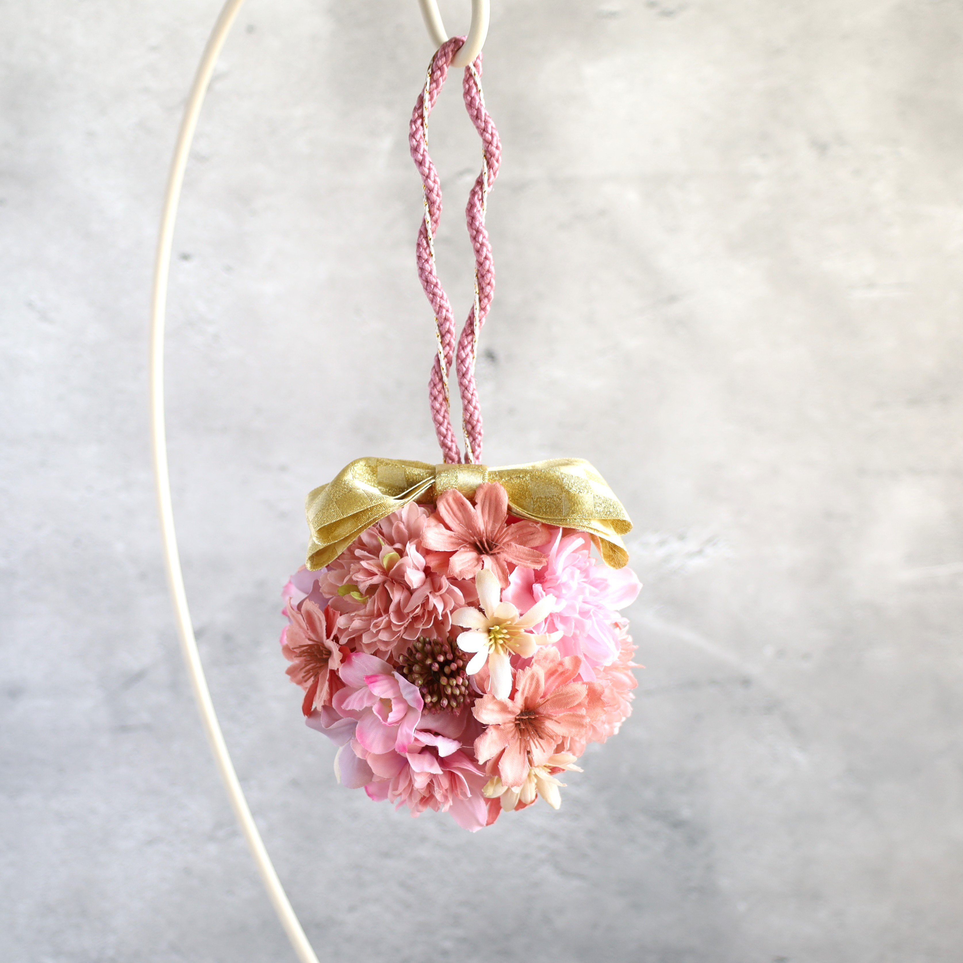 ❁てまりぶ～け　P❁　ひな祭り　七五三　753　前撮り　フォトアイテム　ハーフ成人式　ボールブーケ　和装　和装小物　3歳