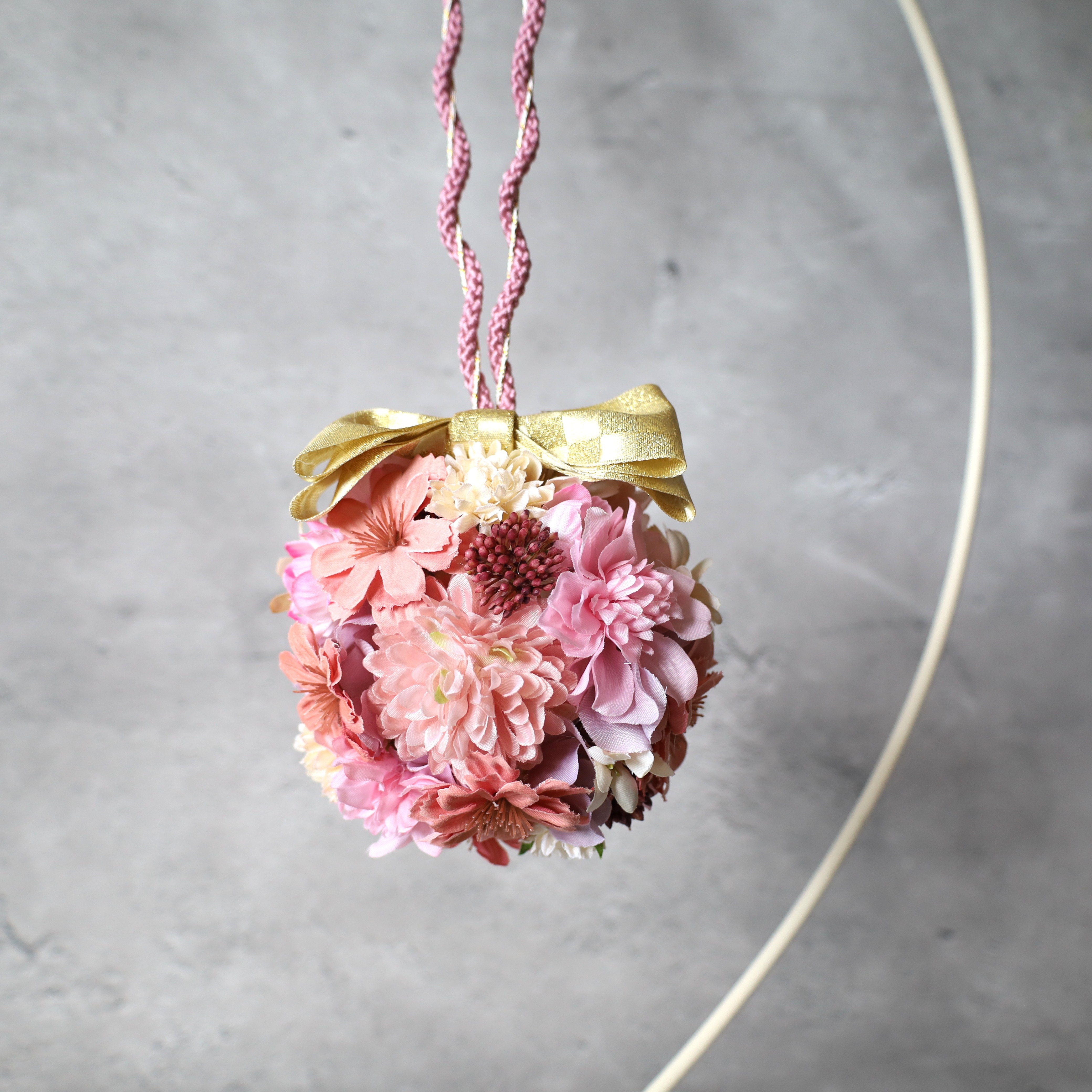 ❁てまりぶ～け　P❁　ひな祭り　七五三　753　前撮り　フォトアイテム　ハーフ成人式　ボールブーケ　和装　和装小物　3歳