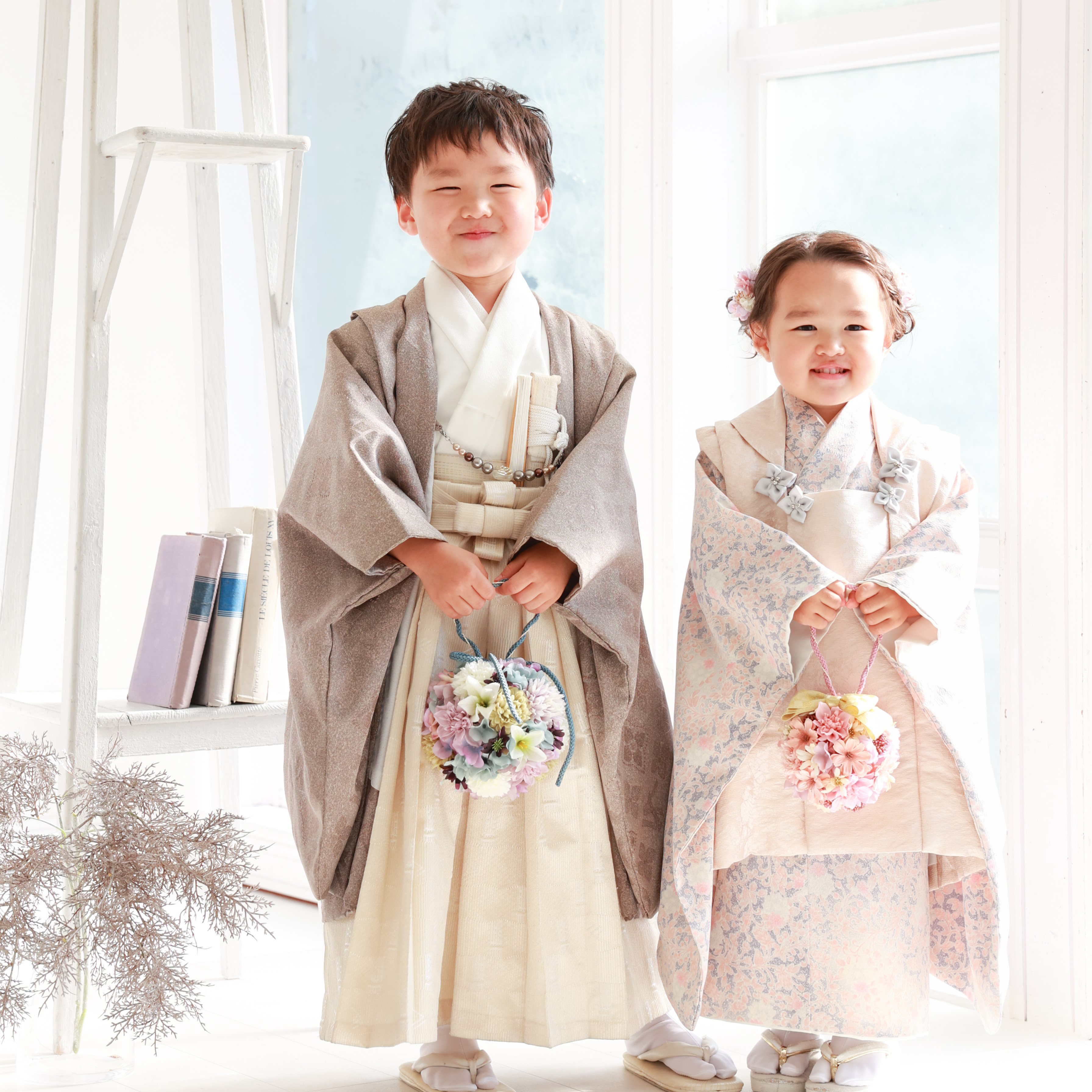 ❁てまりぶ～け　P❁　ひな祭り　七五三　753　前撮り　フォトアイテム　ハーフ成人式　ボールブーケ　和装　和装小物　3歳