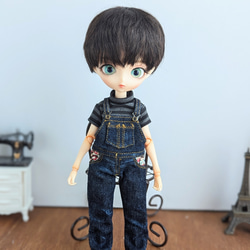 にあ様ご確認用※ハルモニアブルームルート白のオーバーオール