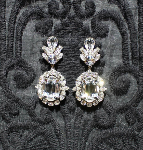 キラキラ ヴィンテージスワロフスキー ゴージャス ブライダルアクセサリー キラキラ ヴィンテージスワロフスキー ゴージャス ブライダル