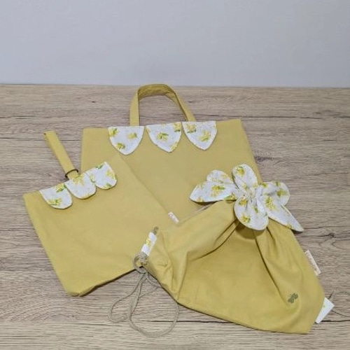 入園入学セット レッスンバッグセット女の子 花びらのレッスンバッグ