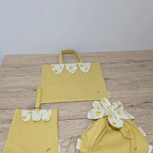 入園入学セット レッスンバッグセット女の子 花びらのレッスンバッグ