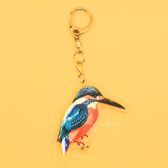 【カワセミ様】専用　　再度出品♪ カワセミ【つながる！両面アクリルキーホルダー】 イラスト 汐夏 通販
