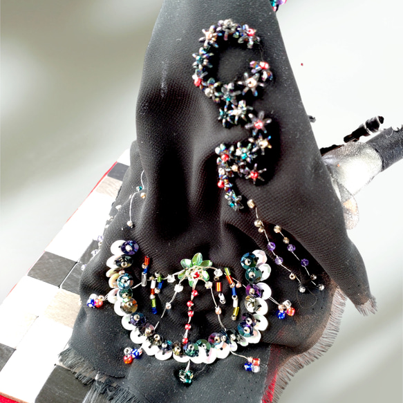 【黒の魔女と名もなき犬】羊毛フェルト　犬　人形　魔女 【黒の魔女と名もなき犬】羊毛フェルト　犬　人形　魔女 T1279409308(9750円)