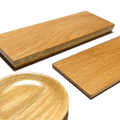 盛り板＆小皿セット 木製 オーク 300mm 盛り皿 寿司下駄 長皿 木工房