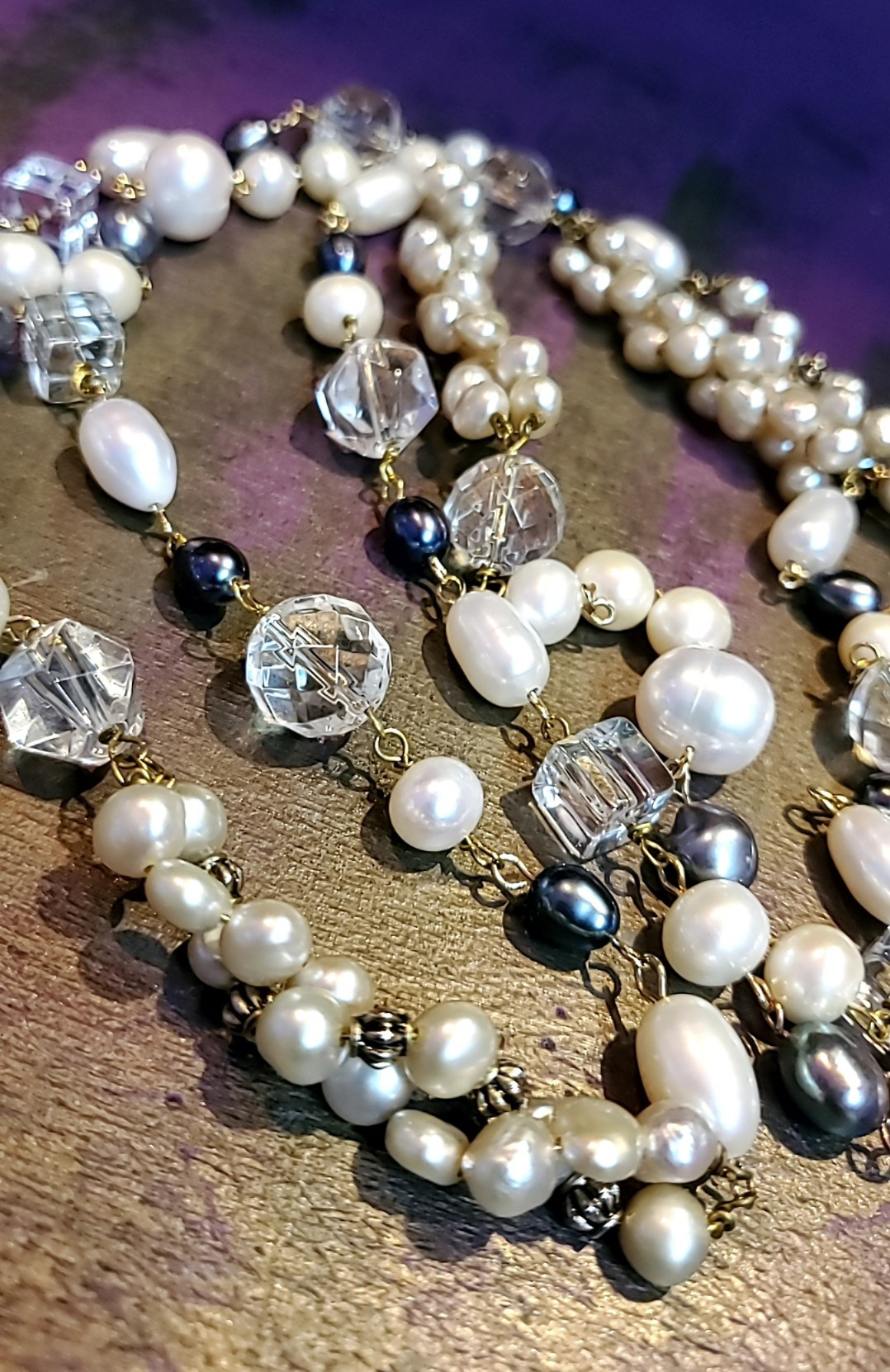 various pearl necklace