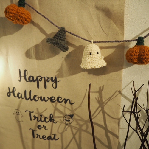かぎ編み ハロウィンガーランド ガーランド ma_ya 通販 18173310