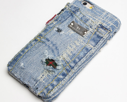 Nina mew - デニムiPhoneケース 4ef899a07d5724a4f3b8fbbad409ab