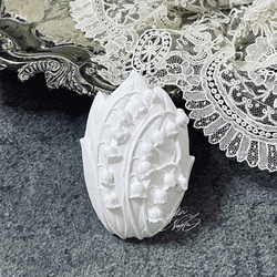 すずらん  オーバル型 ◆ 鈴蘭 アロマストーン 4枚目の画像