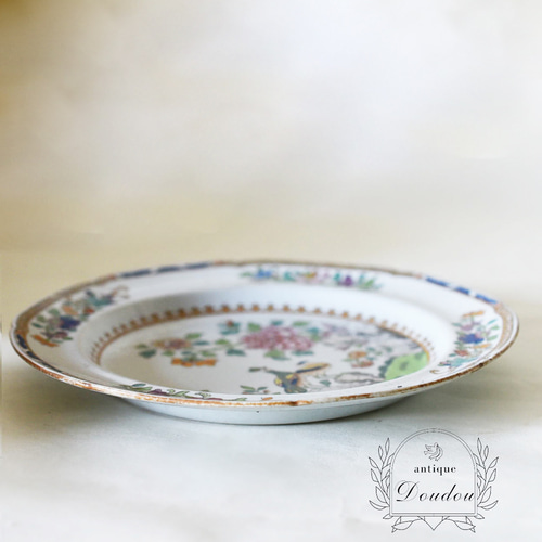 人気特価をすべて アンティーク 1805-1830年 Spode シノワズリ プレート【s0152 工芸品