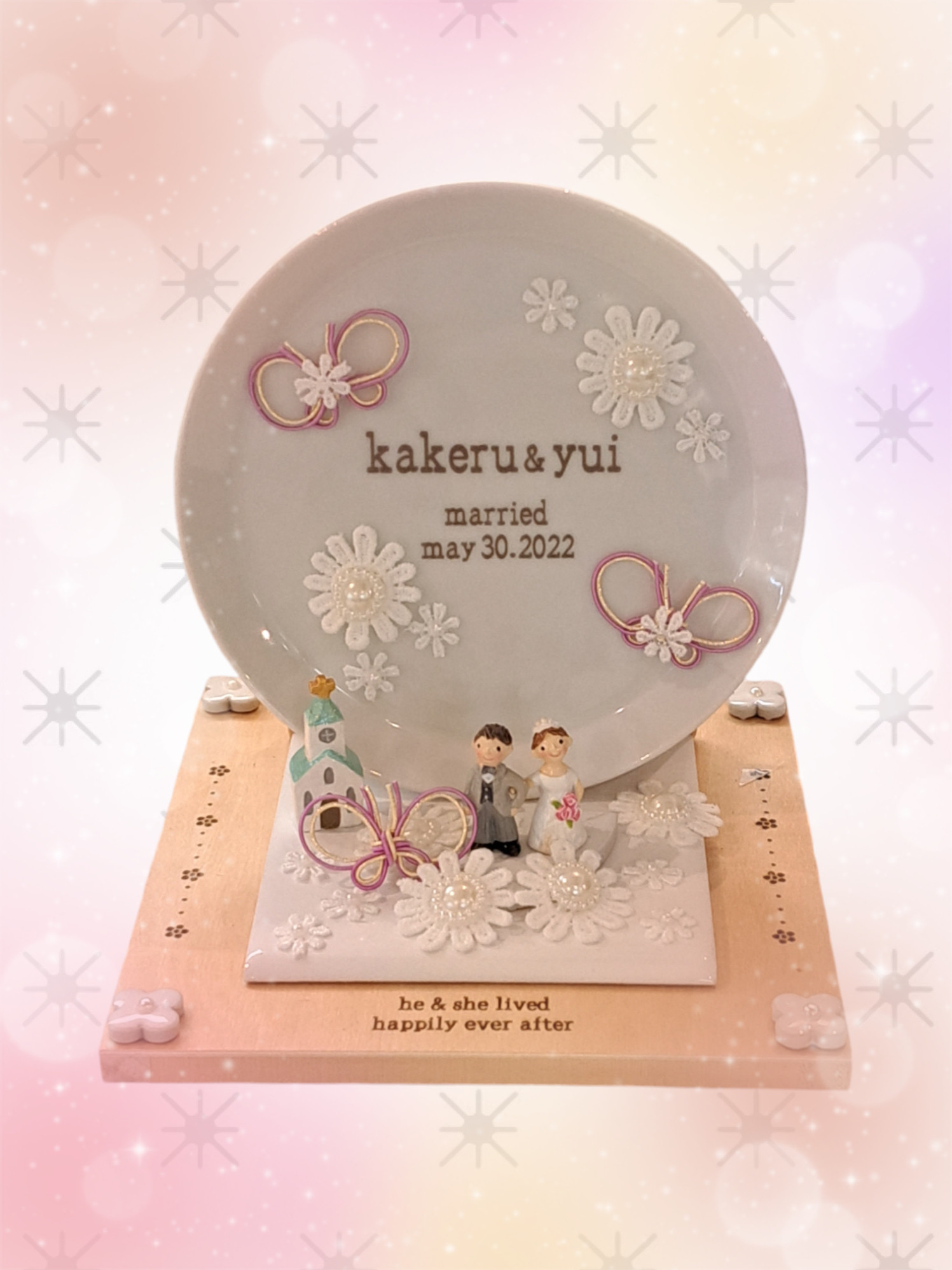【お名前入り】ウェディングドール　 ウェルカムボード　結婚祝い　結婚記念日ギフト