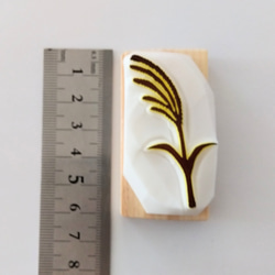 秋を彩るススキ　消しゴムはんこ【御朱印・手紙・絵はがき】 6枚目の画像