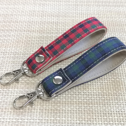 ハンドメイド ストラップ キーリング キーホルダー 2本
