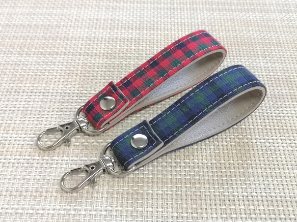 ハンドメイド ストラップ キーリング キーホルダー 2本