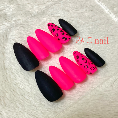 送料無料】ネイルチップ(No.108) ヒョウ柄 ヒョウ柄ネイル