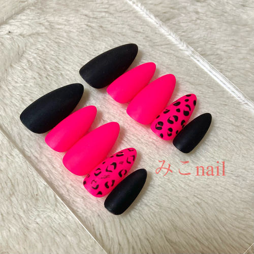 送料無料】ネイルチップ(No.108) ヒョウ柄 ヒョウ柄ネイル