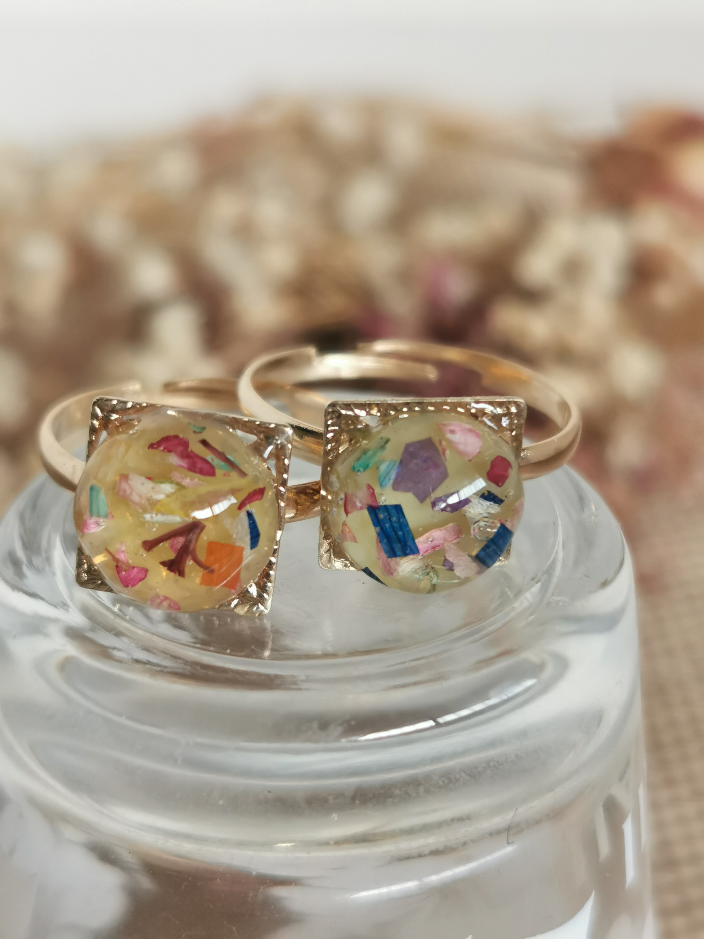 押し花 アリッサム ヘアゴム  ポニーフック１点790円 押し花 アリッサム ヘアゴム ポニーフック1点790円 押し花 - ヘアゴム