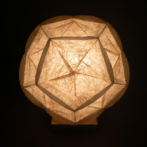 和紙の手作りランプシェード 美濃和紙使用 [稜] 4-1 どこにもない癒し