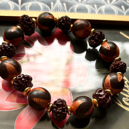 特別出品 虎牙天珠 勝利 交通安全 ブレスレット dzi ＊ ΚΑйON ＊ 通販