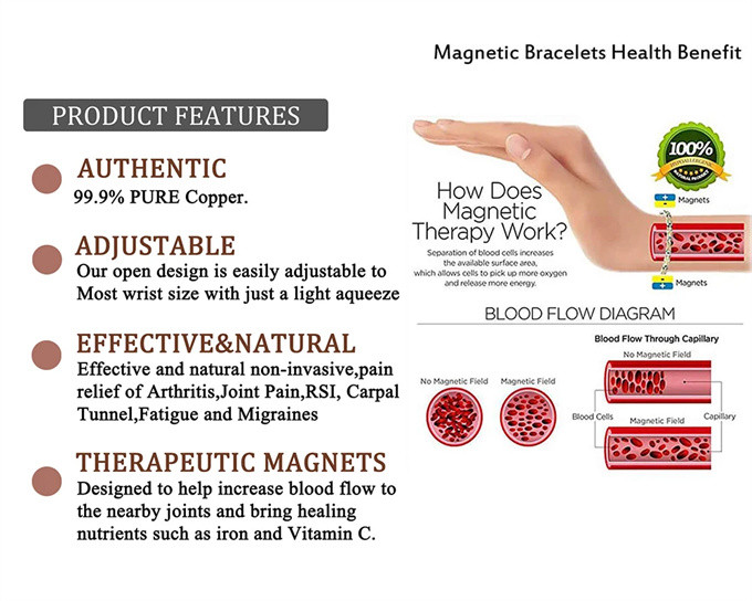 電磁波対策 純銅製ジュエリー 純銅磁気ブレスレット  ハンドメイド 手作り血行促進 疲労回復 痛みの軽減  SSP023