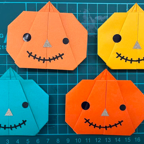 カボチャ ハロウィン 折り紙 ハンドメイド 壁面飾り 秋 その他