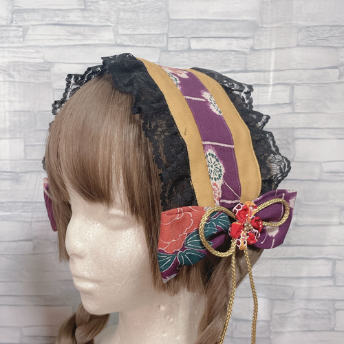 jenny様専用 蕾 七五三 ヘッドドレス 着物リメイク アンティーク 髪