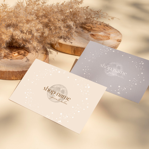 ショップカード アクセサリー台紙 サンキューカード 名刺 No.165 ショップカード アクセサリー台紙 サンキューカード 名刺 No.165