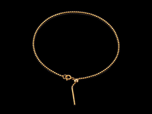 18金 ボールチェーン ブレスレット ラージボールブレスレット ゴールド 18k gp 金 ボールチェーン