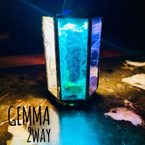 青とクリアガラスのランタンシェード ゴールゼロシェード 楽天市場