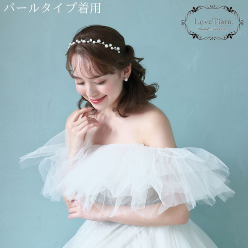 アーチカチューシャ＆イヤリング/ピアスset KA-33|結婚式 ウエディング