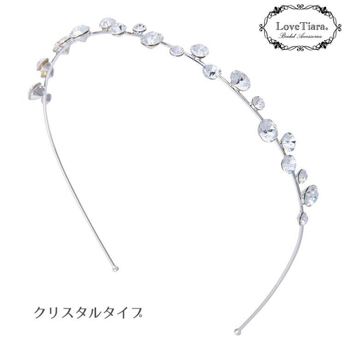 アーチカチューシャ＆イヤリング/ピアスset KA-33|結婚式 ウエディング