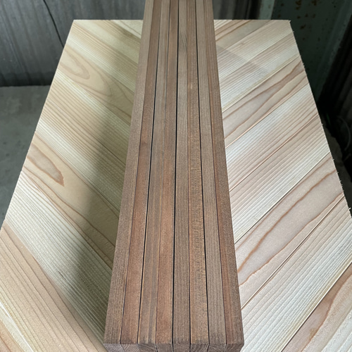 木工屋の国産杉エイジング板】8枚セット（青）古材風 DIY 木材