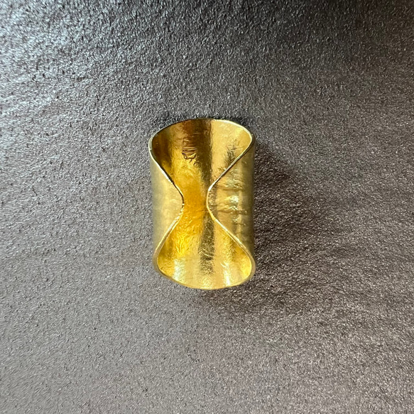 Creema限定 真鍮リング アンティークゴールド  送料無料 BR009 5枚目の画像