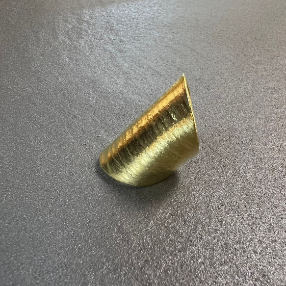 Creema限定 真鍮リング アンティークゴールド  送料無料 BR009 3枚目の画像