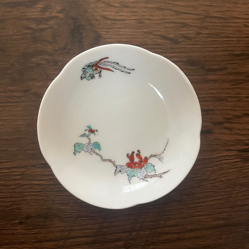 十二代　柿右衛門　陽刻鳳凰文銘々皿　5枚　共箱　渦福　大珍品　骨董　古美術 藍柿右衛門牡丹鳳凰文皿（江戸時代） - 天平堂（TENPYODO）
