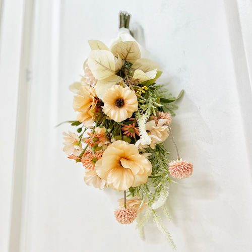 くすみカラー♡フック付き壁掛けスワッグ インテリア 新築祝い 引越し