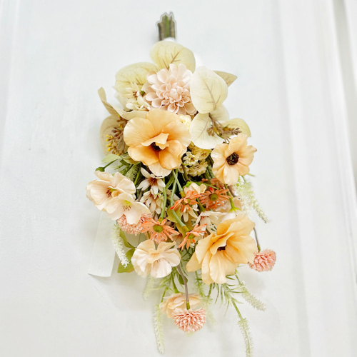 くすみカラー♡フック付き壁掛けスワッグ インテリア 新築祝い 引越し