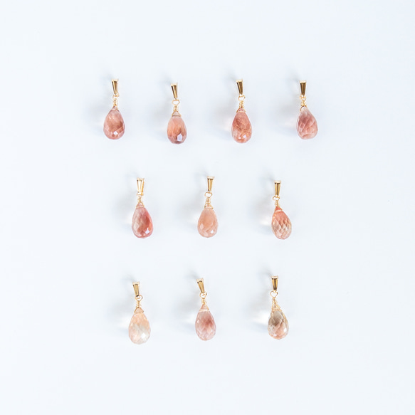 オレゴンサンストーンのペンダントトップ ペンダントトップ chicolo