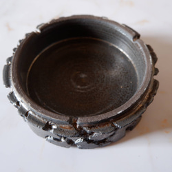 5号黒金彩鉢台569　塊根植物　多肉植物　盆栽　植木鉢　作家鉢　鉢皿　沖縄 6枚目の画像