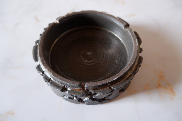 5号黒金彩鉢台569　塊根植物　多肉植物　盆栽　植木鉢　作家鉢　鉢皿　沖縄 6枚目の画像